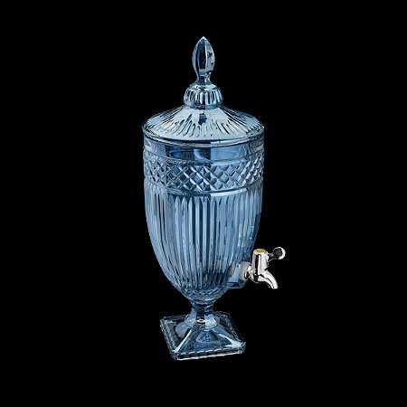 DISPENSER DE CRISTAL ECOLÓGICO AZUL METALIZADO PERSA 4,5l