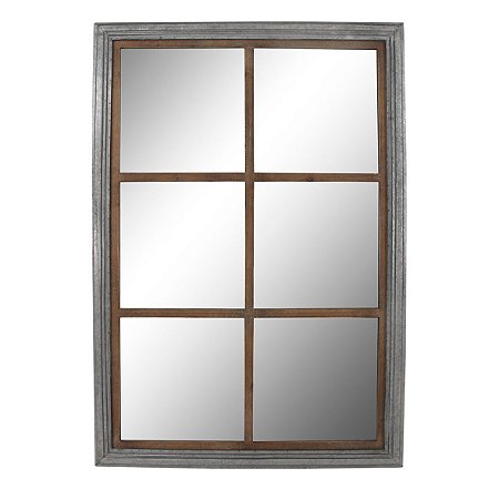 ESPELHO DECORATIVO EM FORMATO DE JANELA 89CM X 128,5CM X 4CM