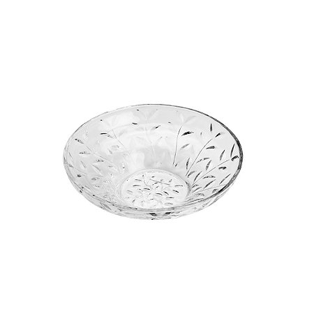 CENTRO DE MESA C/PÉ DE CRISTAL LEAF 30cm