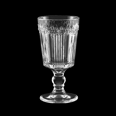 CJ 6 TAÇAS DE VIDRO DE VINHO FLOWER 294ml