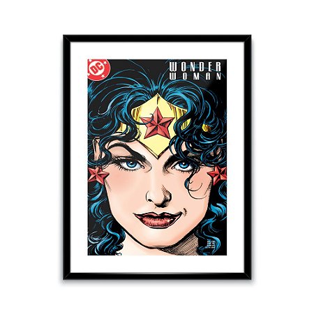 POSTER COM PASSEPARTOUT MDF/PAPEL/VIDRO DC WW EXPRESSIVE FAC