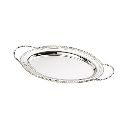 BANDEJA C/ALÇA DE ZAMAC 22,5x13,5cm