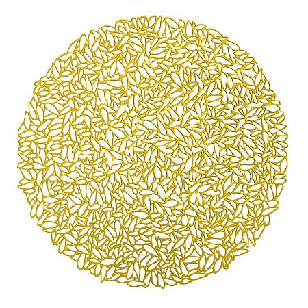 LUGAR AMERICANO DE PLÁSTICO GARDEN DOURADO 38cm