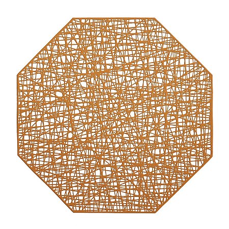 LUGAR AMERICANO DE PLÁSTICO OCTÓGONO ROSÉ 38cm