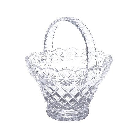 CESTA DE CRISTAL DIAMOND STAR 17x13,5x18,5cm