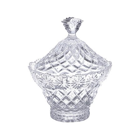 POTICHE DE CRISTAL DIAMOND STAR 17x13,5x19,5cm