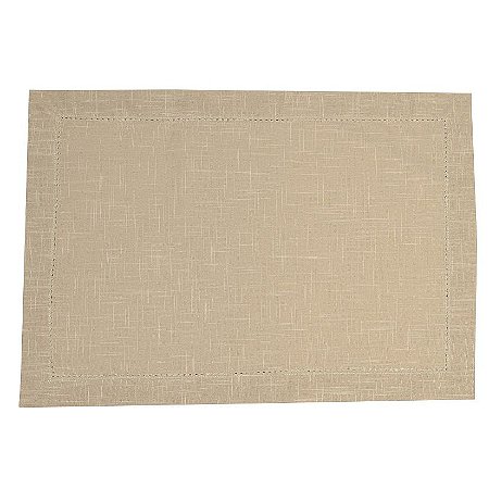 JG 2 LUGARES AMERICANOS AJOUR EM ALGODAO 50X35CM COR BEGE