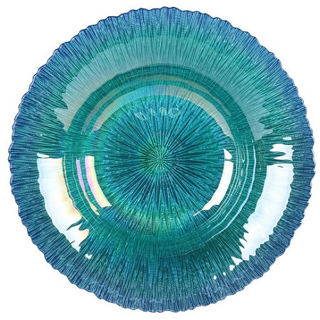 BOWL CORAL DEEP SEA EM VIDRO D30XA5,5CM