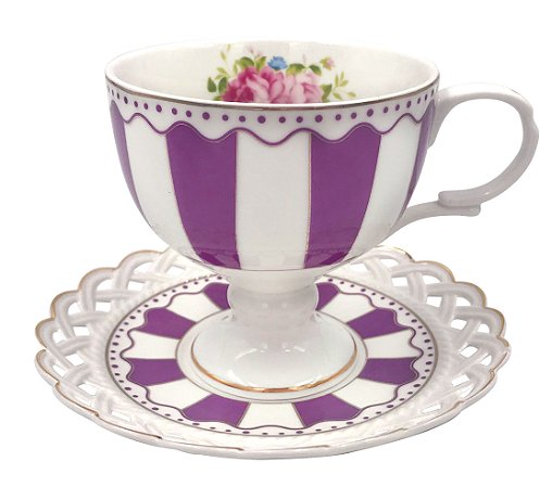 JG 12 PECAS MON PETIT PARA CHA EM PORCELANA 230ML