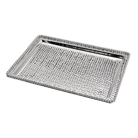BANDEJA DE ZAMAC NIQUELADO BALLS 38,5x27,5x4,5cm
