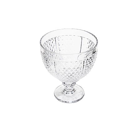 CENTRO DE MESA C/PÉ DE CRISTAL PERSEU 15x17,5cm