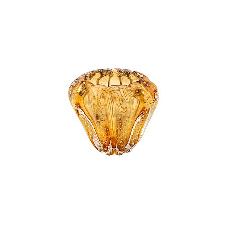 VASO DE VIDRO ITALY ÂMBAR 16x14cm