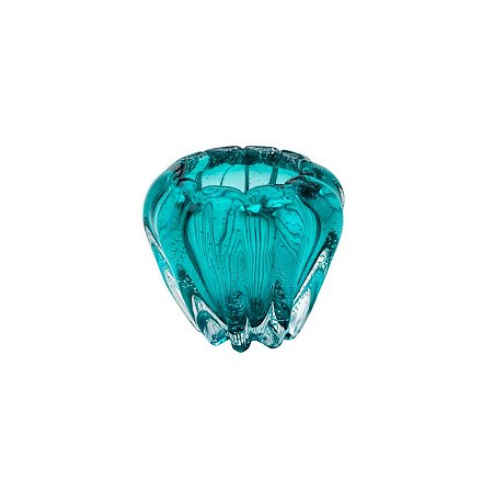 VASO DE VIDRO ITALY TIFFANY 16x14cm