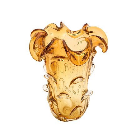 VASO DE VIDRO ITALY ÂMBAR 18x24cm