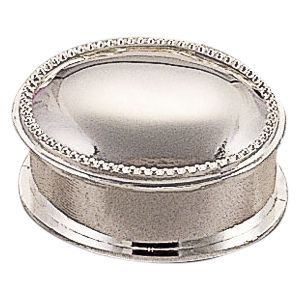 PORTA JOIAS REDONDO PRATEADO 6X5.2X3.2CM