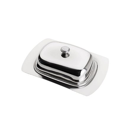 MANTEIGUEIRA DE AÇO INOX PRIME 19x12,5x6,5cm