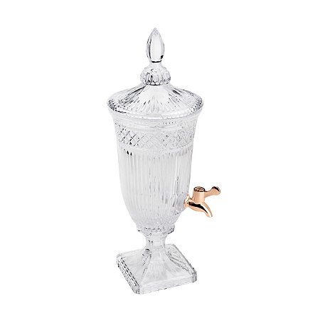 DISPENSER DE CRISTAL ECOLÓGICO C/TORNEIRA COBRE PERSA 2l