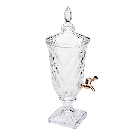 DISPENSER DE CRISTAL ECOLÓGICO C/TORNEIRA COBRE DIAMOND 2l