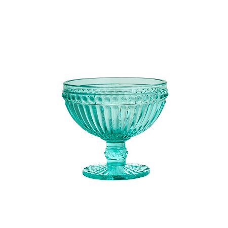 CJ 6 TAÇAS DE VIDRO EMPIRE AZUL TIFFANY 300ml