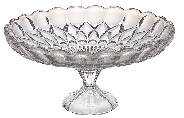 CENTRO DE MESA ANGELICA EM CRISTAL ECOLÓGICO COM PÉ 32.5CM