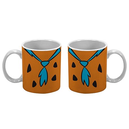CANECA PORCELANA HB FLINSTONES FRED BODY FD LARANJA