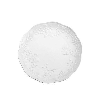 PRATO RASO  PORCELANA NEW BONE BUTTERFLY FLOWER 26,5x27x2,5