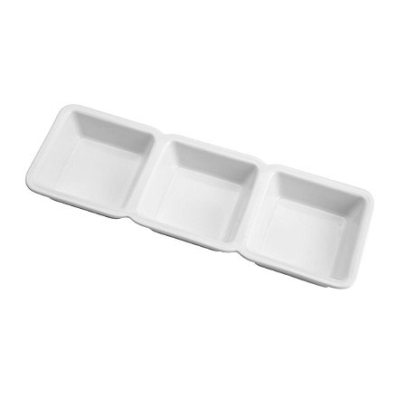 PETISQUEIRA C/3 DIVISÓRIAS PORCELANA NEW BONE CLARK 28x9x3,5