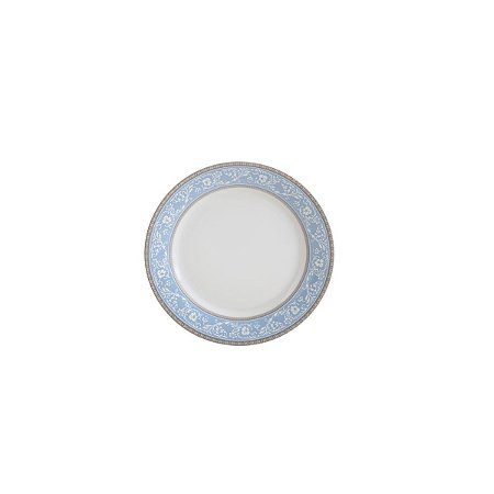 PRATO P/SOBREMESA DE PORCELANA SUPER WHITE GARDEN 19cm