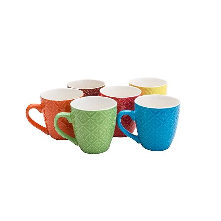 CANECA DE PORCELANA COPACABANA COR SORTIDA 175ml