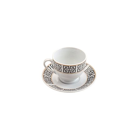 CJ 6 XÍCARAS P/CHÁ C/PIRES DE PORCELANA EGYPT 180ml