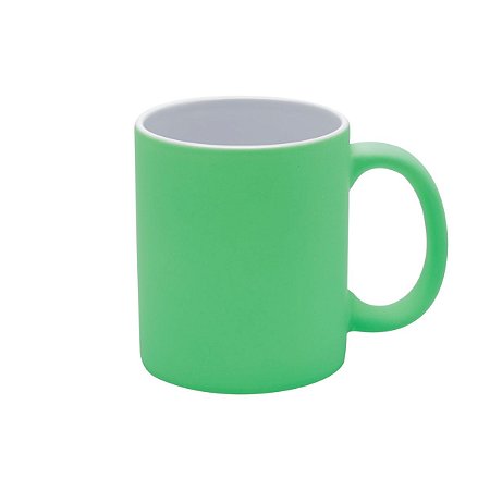 CANECA DE PORCELANA LUMINUS VERDE 350ml