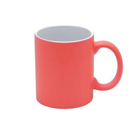 CANECA DE PORCELANA LUMINUS VERMELHA 350ml