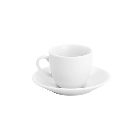 XÍCARA P/CAFÉ C/PÍRES DE PORCELANA BASIC 100ml
