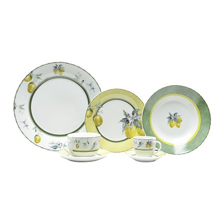 APARELHO JANTAR 42PC PORCELANA SUPER WHITE SICILIAN MAIL BOX