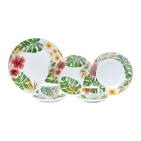 APARELHO JANTAR 42PC PORCELANA SUPER WHITE MAIL BOX