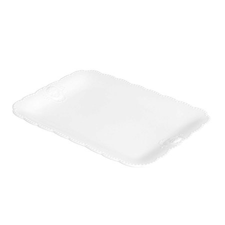 TRAVESSA DE PORCELANA SUPER WHITE QUEEN 33x23,5cm