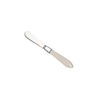 CJ 6 ESPÁTULAS AÇO INOX CABO PLÁSTICO MOTHER PEARL CINZA 16