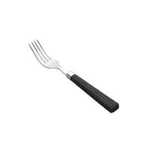 CJ 6 GARFOS SOBREMESA AÇO INOX CABO PLÁSTICO RATTAN 18cm