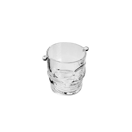 BALDE P/GELO DE VIDRO CAVEIRA ROCK STYLE 1l