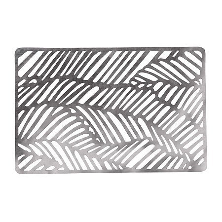 LUGAR AMERICANO DE PLÁSTICO PRATEADO 43,5x28,5cm