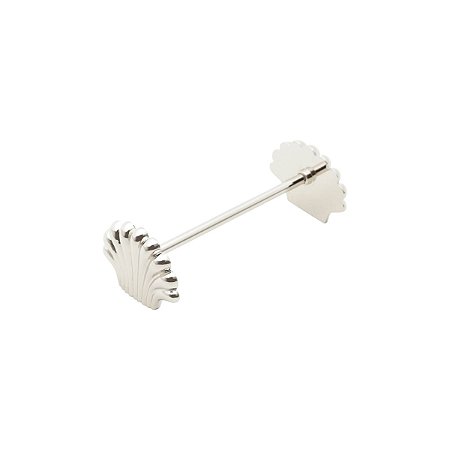 CJ 6 DESCANSOS P/TALHER DE ZAMAC SILVER PLATED SHELL 7,5cm