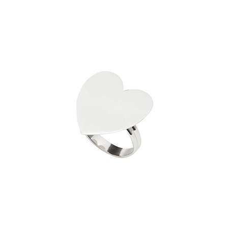CJ 4 ANÉIS P/GUARDANAPO DE ZAMAC SILVER PLATED HEART 4,5x4cm