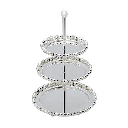 PORTA DOCES 3 ANDARES DE ZAMAC NIQUELADO BALLS 11/13/16x24,5