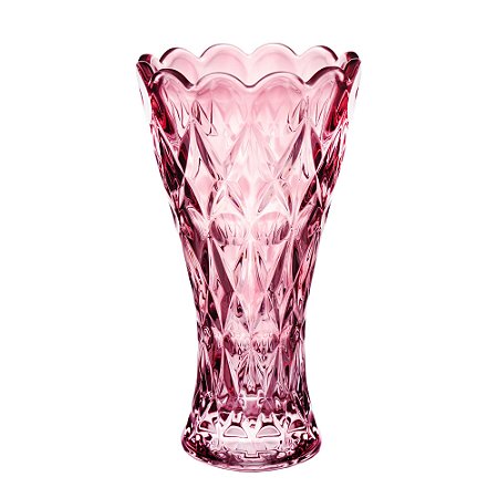 VASO CRISTAL ANGEL ROXO 14x25cm