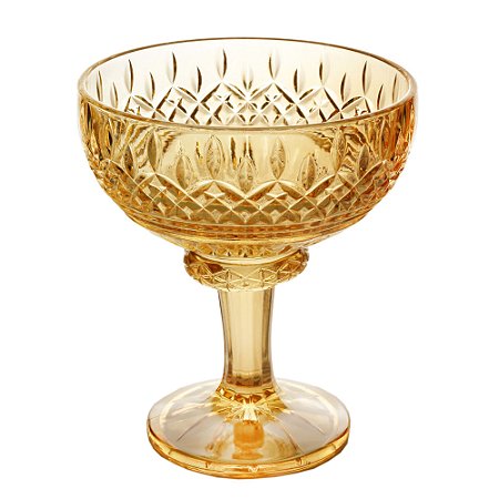 CJ 6 TAÇAS CRISTAL P/SOBREMESA LYS ÂMBAR 260ml