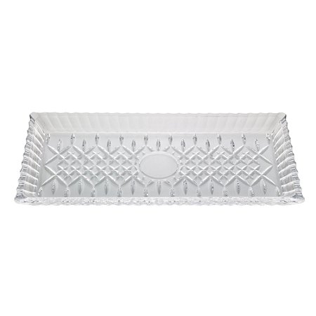 TRAVESSA CRISTAL RETANGULAR LYS 34x17cm
