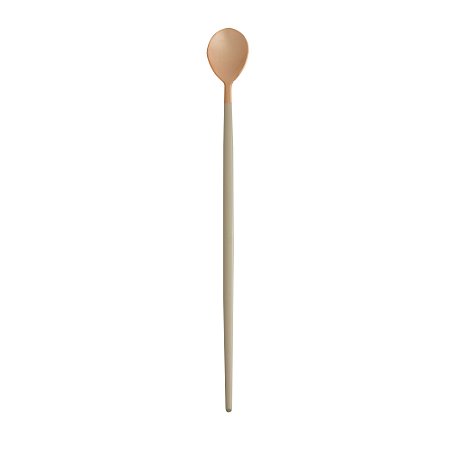 COLHER AÇO INOX BAILARINA KYOTO ROSÉ GOLD/NUDE 30cm