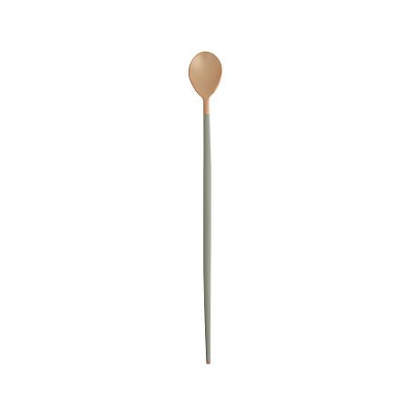COLHER AÇO INOX BAILARINA KYOTO ROSÉ GOLD/CINZA 30cm