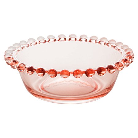 CJ 4 BOWLS CRISTAL PEARL ROSA 12x4cm