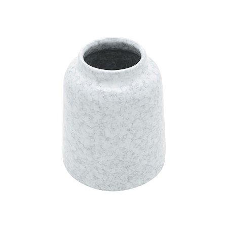 VASO DECORATIVO CERÂMICA CINZA 13x16cm
